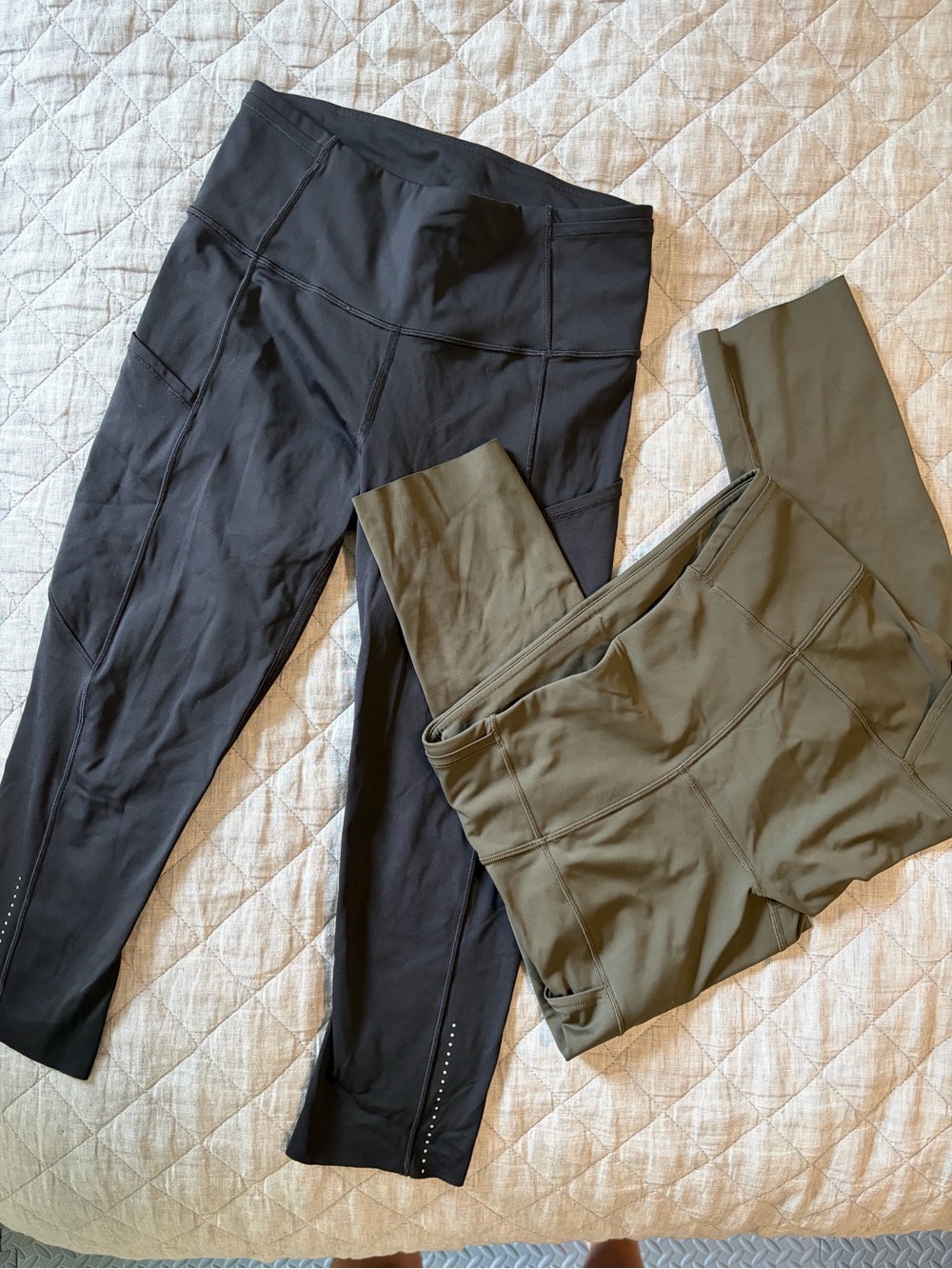 Lululemon Leggings Bundle Fast and Free High-Rise Crop - Picture 2 of 5